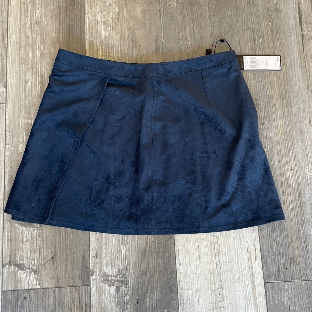 BCBG Faux Suede Skirt